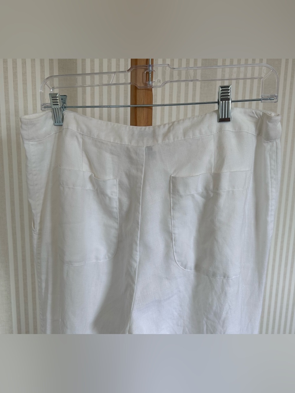 ZAPA PARIS White Linen Drawstring Balloon Pants Women’s Size 10 $400 Retail - Picture 10 of 11